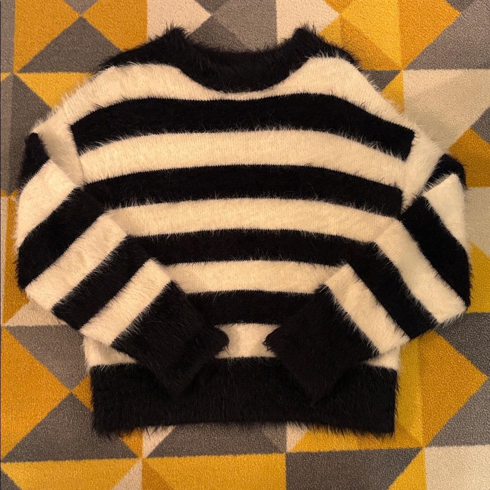 a new day Black and White Striped Sweater - Picture 2 of 5